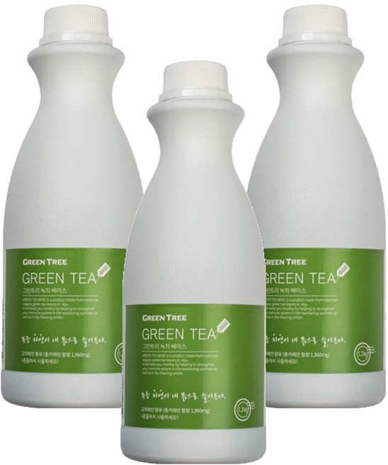GreenTree 녹차 베이스, 1.2kg, 1개입, 3개