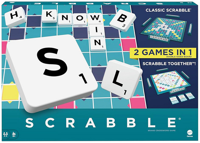 SWAN PANASIA 新天鵝堡 Scrabble 英文拼字遊戲 2-4人用, 1盒, multi-color