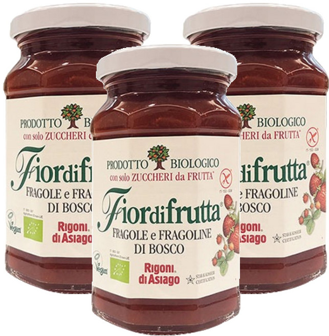 리고니디아시아고 유기농 딸기 야생딸기쨈, 250g, 3개