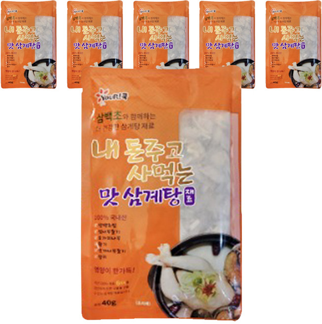 내 돈주고 사먹는 맛 삼계탕 재료, 6개, 40g
