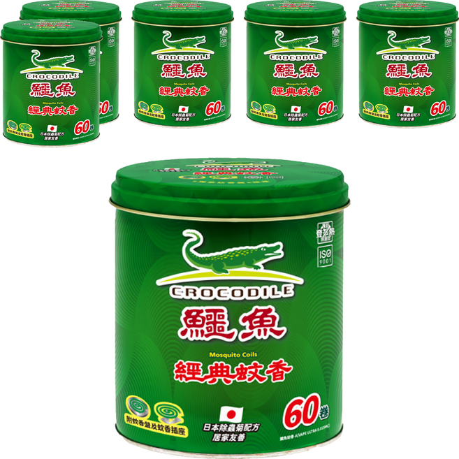 鱷魚 鐵罐蚊香, 750g, 6罐