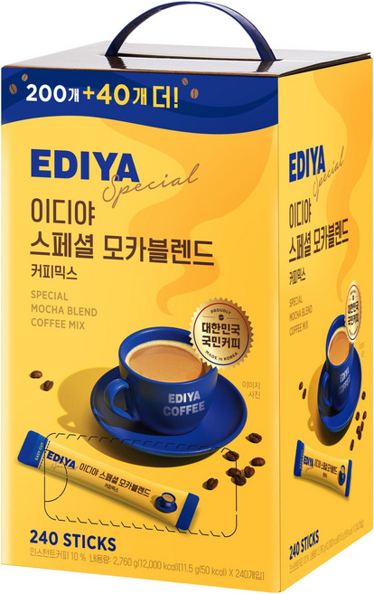 이디야 스페셜 모카블렌드 커피믹스, 11.5g, 240개입, 1개