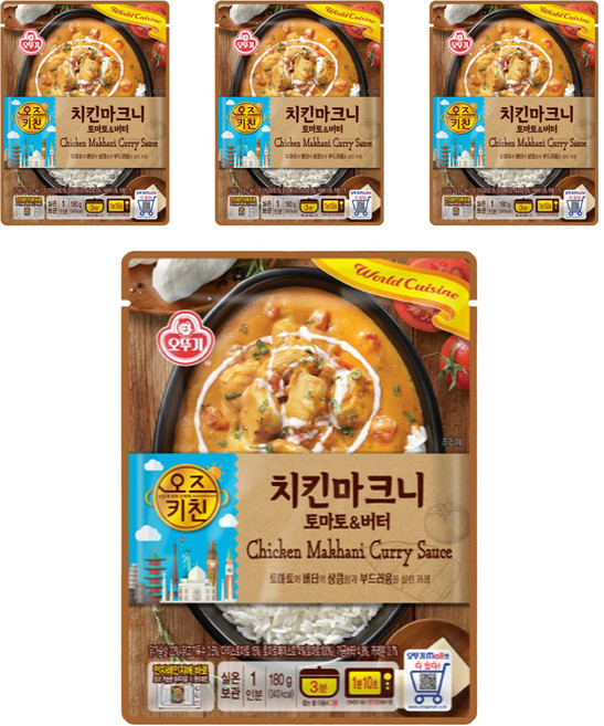 오뚜기 오즈키친 치킨마크니, 180g, 4개