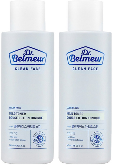 더페이스샵 닥터벨머 클린페이스 마일드 스킨, 145ml, 2개