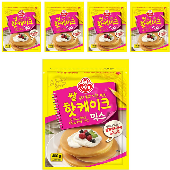 오뚜기 쌀핫케이크 믹스, 400g, 5개