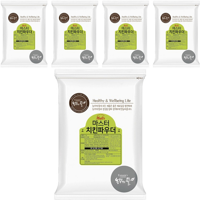 농부의뜰 마스터 치킨파우더 조미료, 1kg, 5개