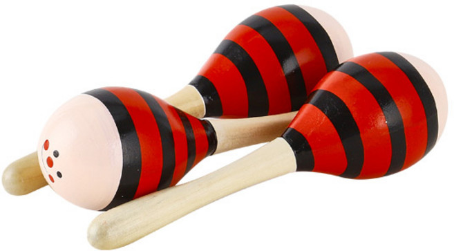 맑은소리 원목 마라카스 3종 랜덤 발송, 혼합색상, 1세트