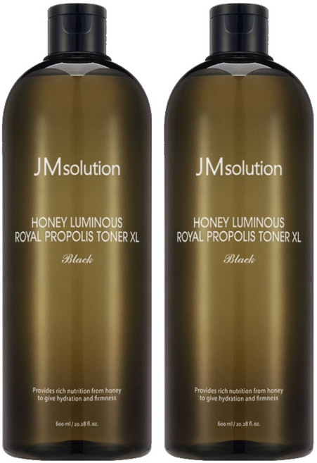 JMsolution 肌司研 蜜光蜂王漿玻尿酸化妝水EX大黑瓶, 600ml, 2個
