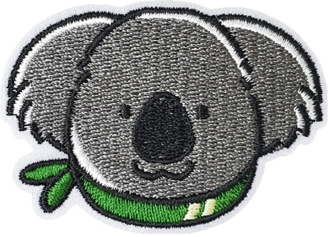 Hi 你好 刺繡貼紙, 無尾熊, 1張