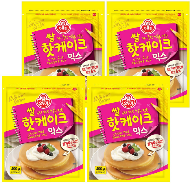 오뚜기 쌀핫케이크 믹스, 400g, 4개