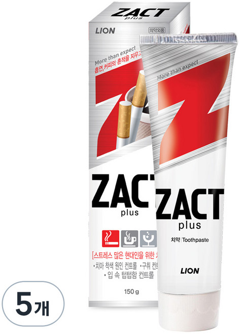 작트 치약, 150g, 5개