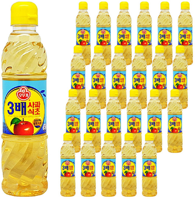 오뚜기 3배 사과식초, 500ml, 24개