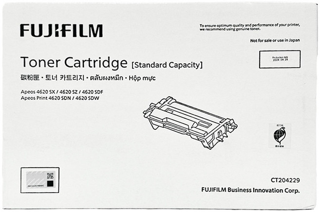 FUJIFILM 富士 原廠標準容量碳粉 AP4620/A4620 CT204229 6K, 1個, 黑色