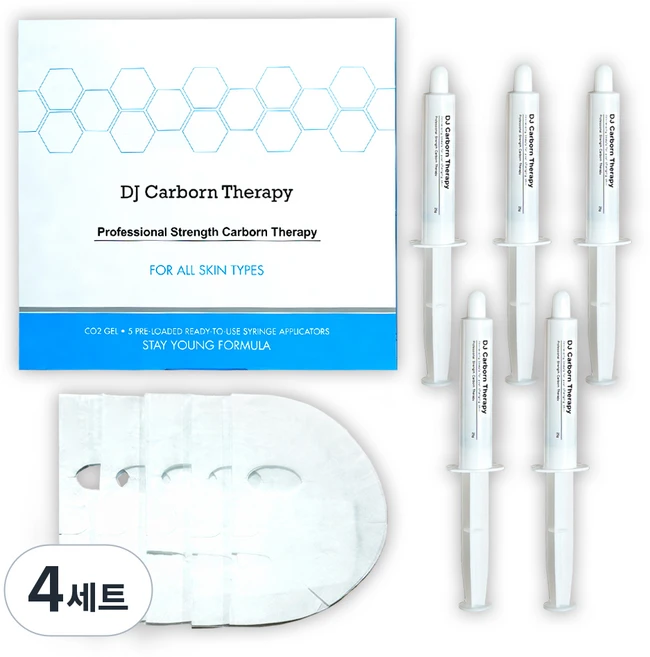 디제이 카본 테라피 마스크 시트 5p + CO2 겔 5p 세트, 4세트 - 쿠팡