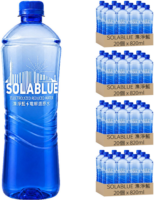 SOLABLUE 潗淨藍 電解還原水, 80個, 820ml