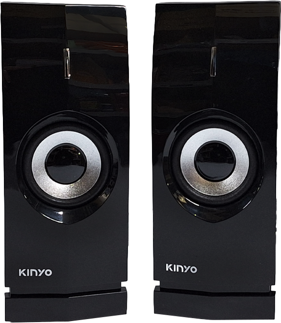 Kinyo 多媒體音箱 75 x 75 x 175mm, PS-400, Black