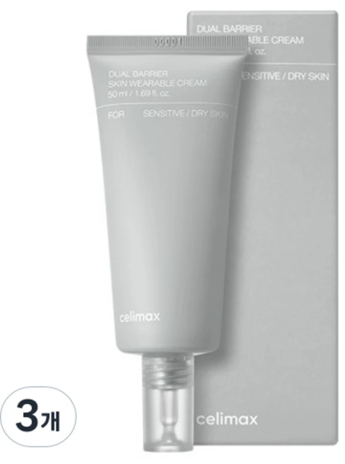 셀리맥스 듀얼배리어 스킨웨어러블 크림, 50ml, 3개 - 쿠팡