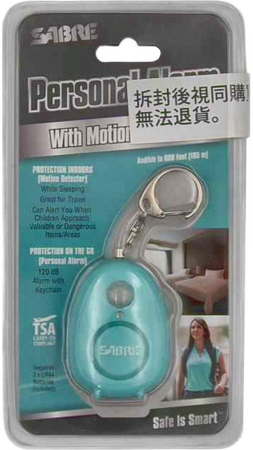 SABRE 沙豹 2in1隨身警報器 120分貝警報聲, 1個