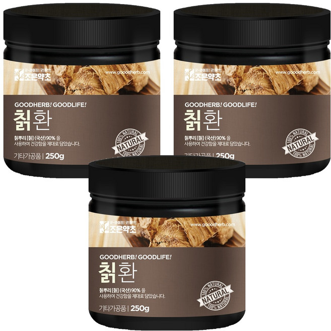 조은약초 프리미엄 칡환, 3개, 250g