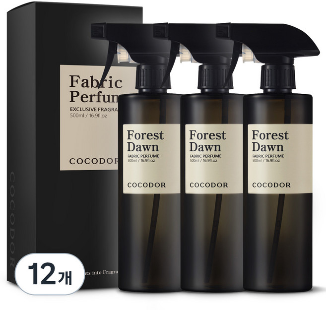 코코도르 패브릭 퍼퓸 섬유탈취제 포레스트던, 500ml, 12개
