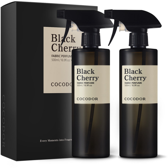 코코도르 패브릭 퍼퓸 블랙체리 본품, 500ml, 2개