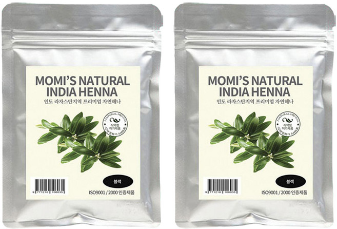 India Henna染髮劑, Black, 2包