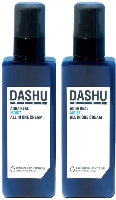 다슈 맨즈 아쿠아 리얼 모이스트 올인원 크림, 153ml, 2개