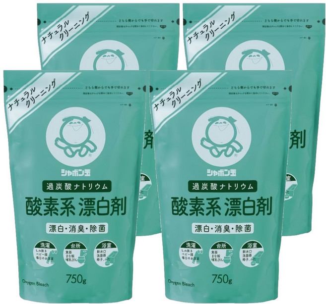 Shabon 含氧漂白劑, 750g, 4包