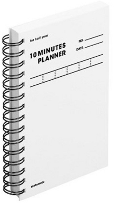 모트모트 오리지널 텐미닛 플래너 반년, 화이트, 1개