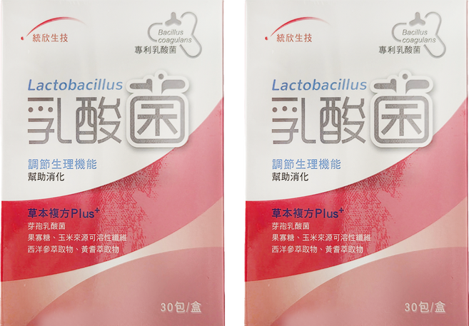 統欣生物科技 乳酸菌, 3g, 30包, 2盒
