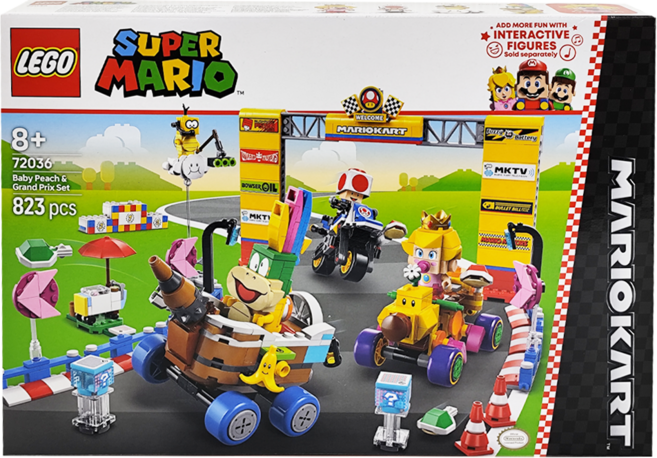 LEGO 72036 瑪利歐賽車 碧姬寶寶與大獎賽組合, 1個