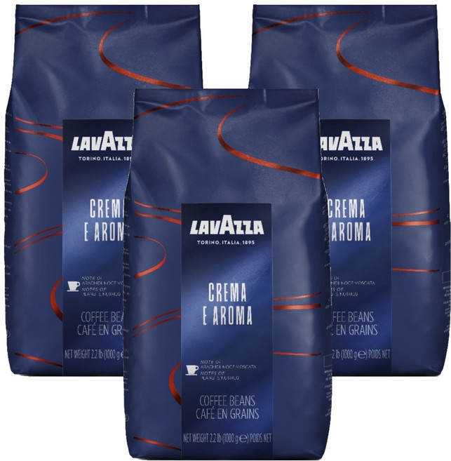 LAVAZZA 濃郁風味義式咖啡豆 Cerma e Aroma, 1kg, 3包