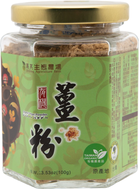 清亮 有機薑粉, 1罐, 100g