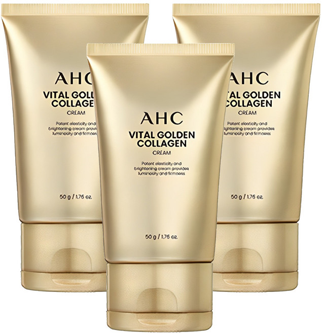 AHC 바이탈 골든 콜라겐 크림, 50g, 3개
