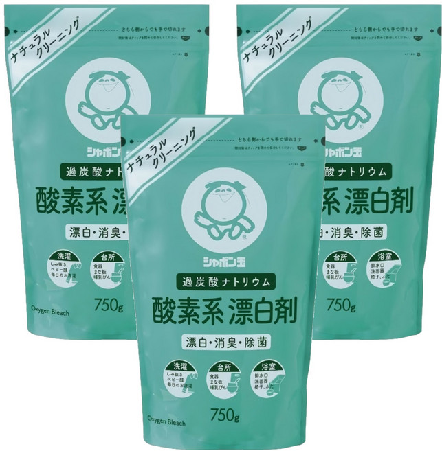 Shabon 含氧漂白劑, 750g, 3包