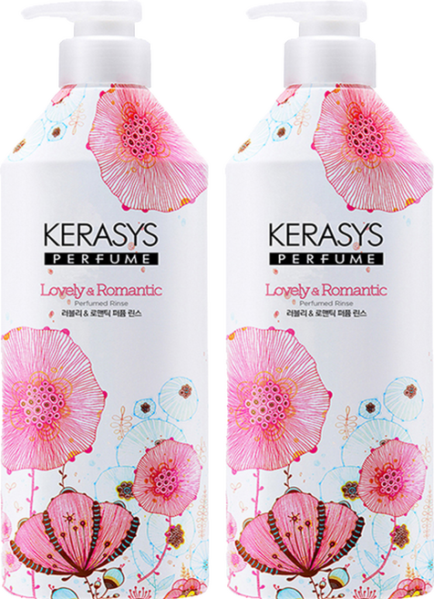 케라시스 러블리 앤 로맨틱 퍼퓸 린스, 980ml, 2개
