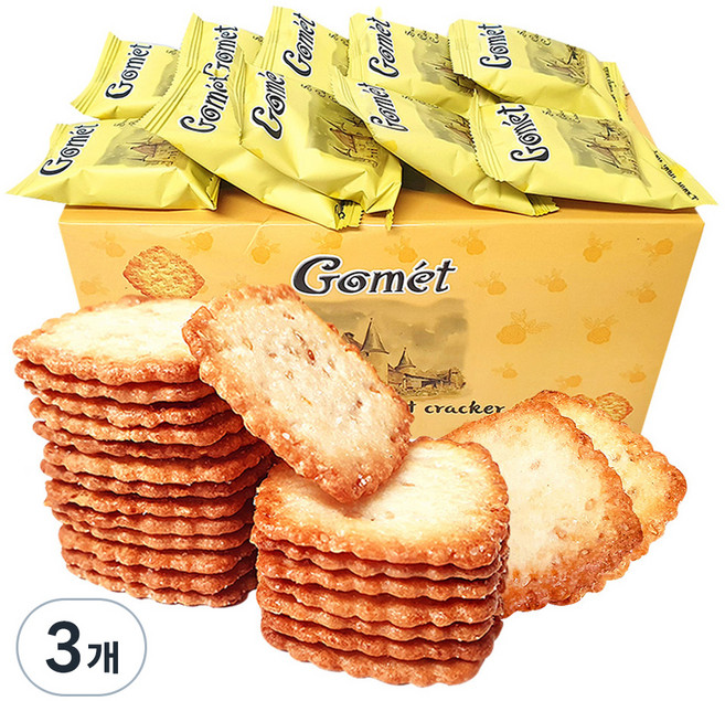 뉴트리365 고멧 참깨 코코넛 크래커, 520g, 3개