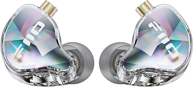 FIIO 飛傲 單動圈CIEM可換線耳機, 透明色, JD10