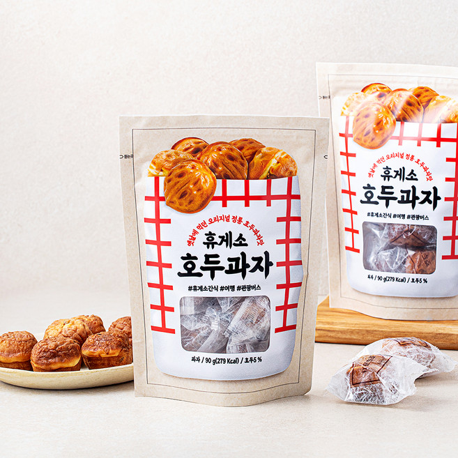 휴게소 호두과자, 90g, 1개입, 2개