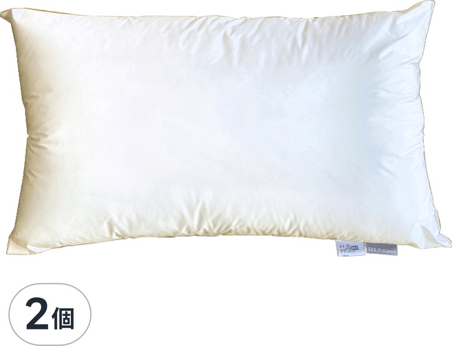 JOY 喬伊寢飾 物理性防蹣釋壓枕, 2個, 白色