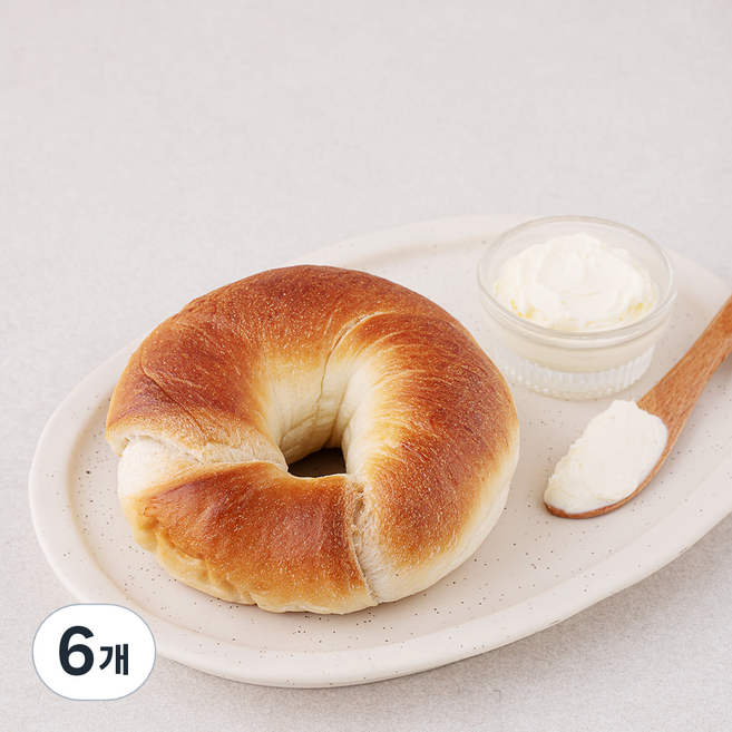 훕훕베이글 유기농 인증 오리지널 베이글, 115g, 1개입, 6개