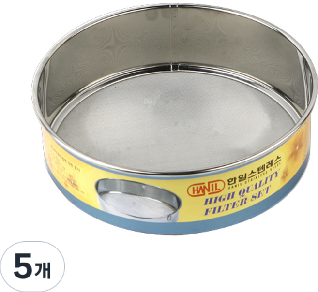 HANIL STAINLESS STEEL 不鏽鋼細網麵粉篩, 5個