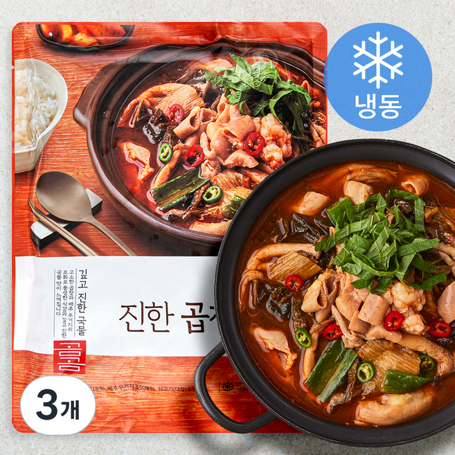 곰곰 진한 곱창전골 (냉동), 1.1kg, 3개