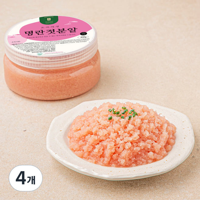 참푸드 명란분알젓, 400g, 4개