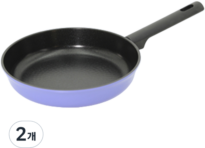 키친웰 에띠 라일락 IH 인덕션 프라이팬, 24cm, 2개