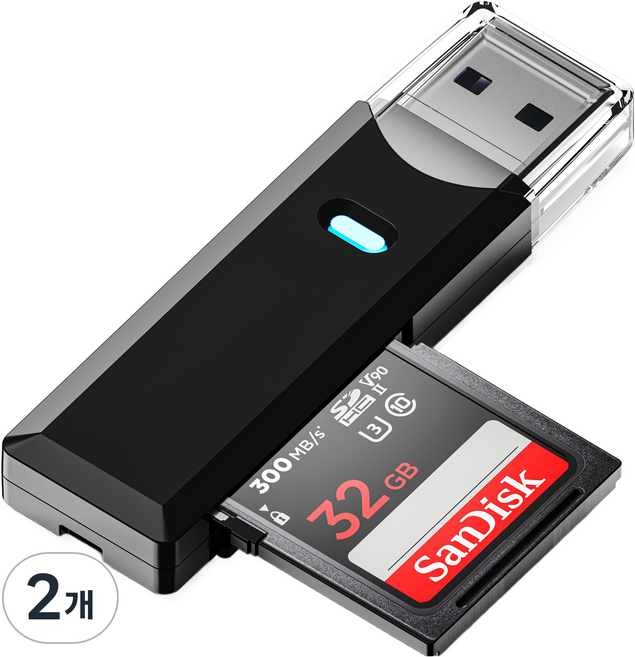 illion USB 3.0 行車記錄器 SD卡 / Micro SD TF 讀卡機, 黑色, 單一商品, 2個
