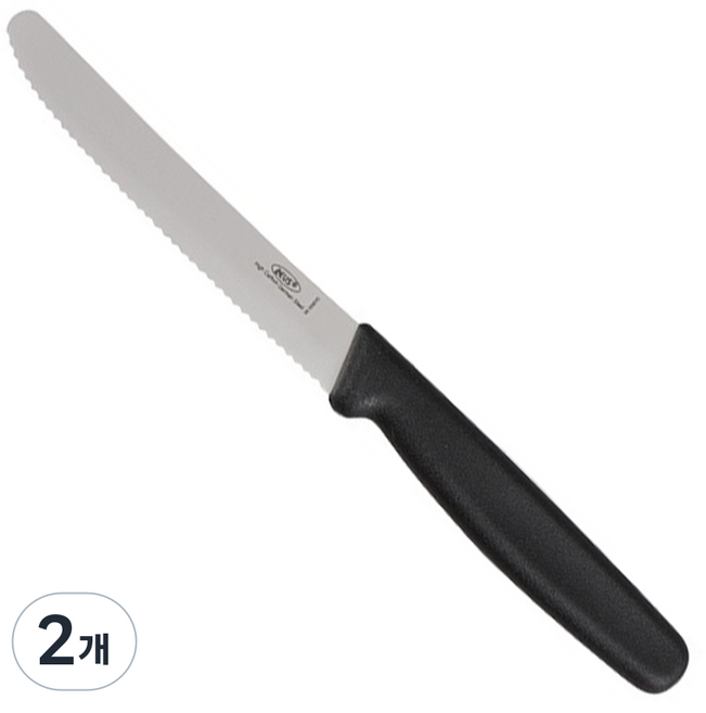 제우스 칼라 톱니과도, 블랙, 2개