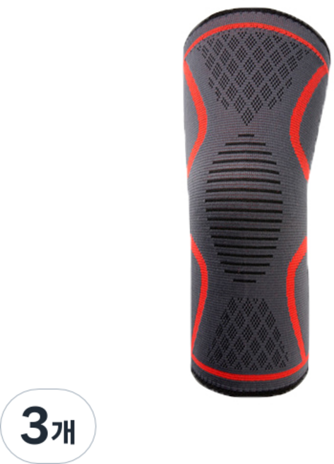 라이프플러스 고급 보온 무릎 밴드 레드 7096, 3개