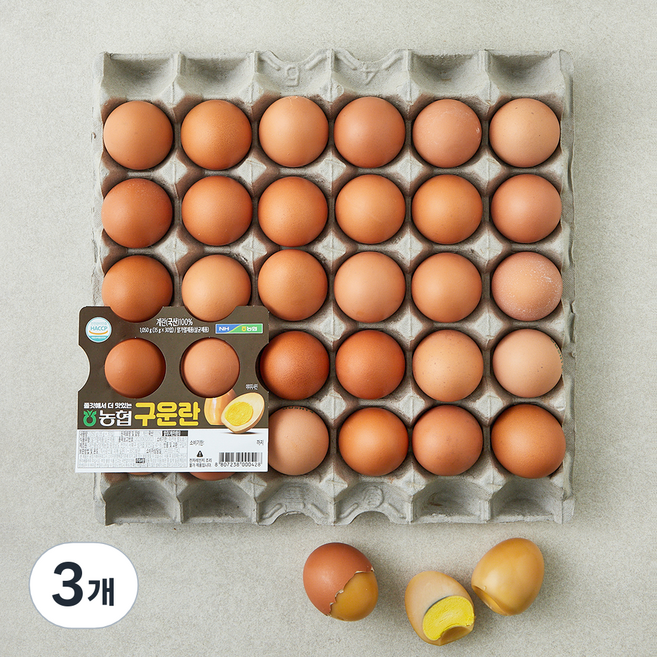 농협 구운란 1050g, 3개, 30구