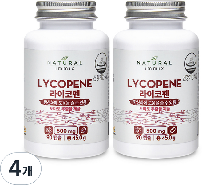 내추럴이믹스 라이코펜 45g, 90정, 4개